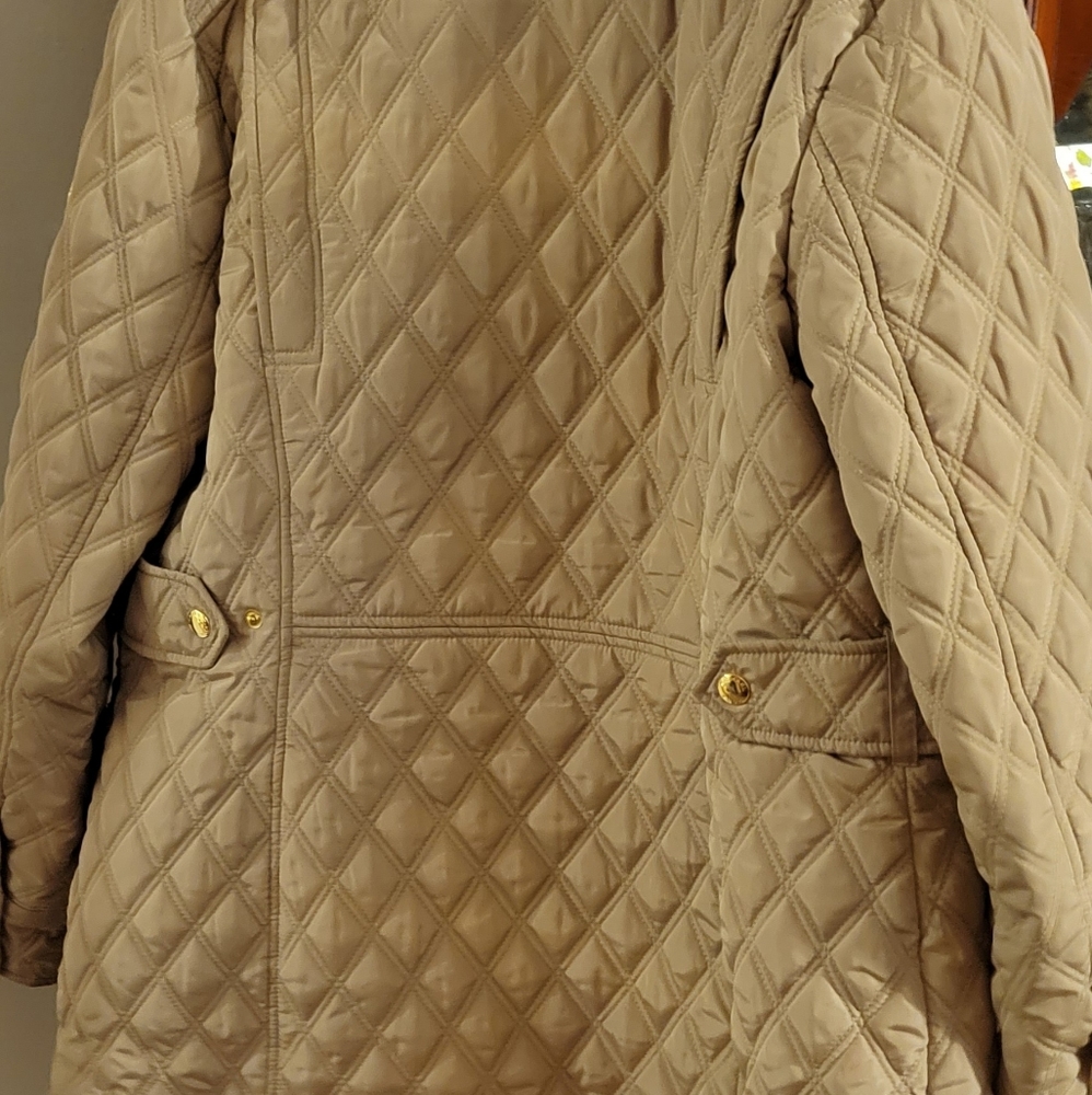 Tan quilted coat